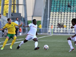 Momentka zo zápasu Fortuna ligy MŠK Žilina - AS Trenčín.