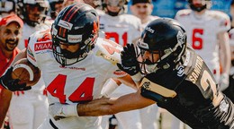 Momentka zo zápasu Nitra Knights - Vysočina Gladiators.