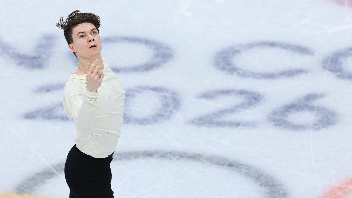 Maxim Naumov v krátkom programe na ZOH v Miláne.