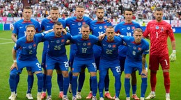 Slovenskí futbalisti pred zápasom Slovensko - Anglicko v osemfinále EURO 2024.