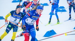 Paulína Bátovská Fialková počas pretekov žien s hromadným štartom v Annecy - Le-Grand Bornand.