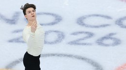 Maxim Naumov v krátkom programe na ZOH v Miláne.