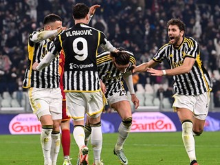 Gólová radosť hráčov Juventusu