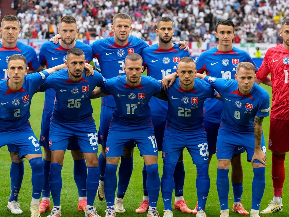 Slovenskí futbalisti pred zápasom Slovensko - Anglicko v osemfinále EURO 2024.