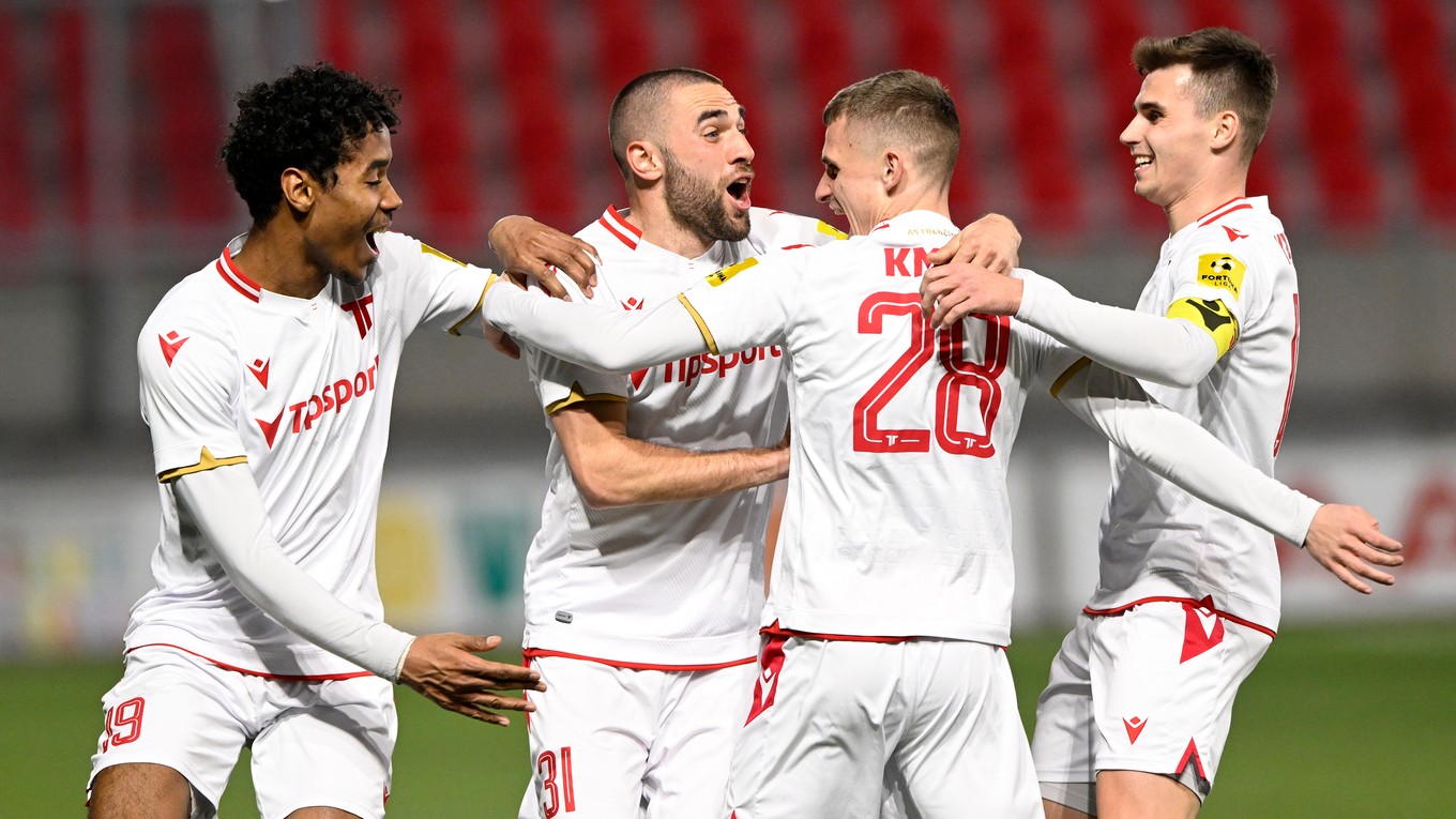 Futbalisti AS Trenčín.