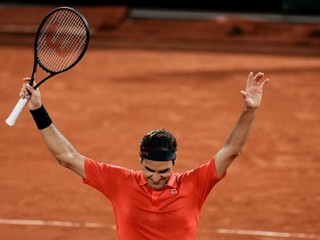 Roger Federer na Roland Garros 2021.