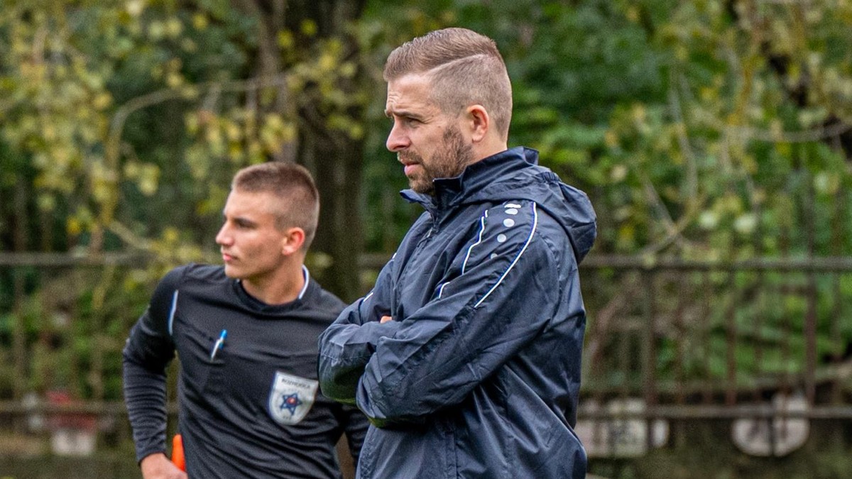 Tréner MFK Spartak Medzev Jozef Fabián.