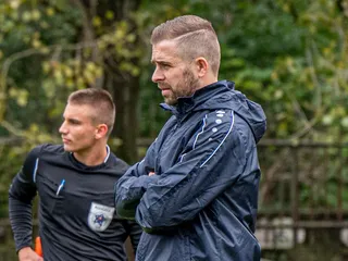 Tréner MFK Spartak Medzev Jozef Fabián.