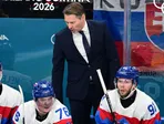 Slovenská lavička v semifinálovom zápase Slovensko - USA. 