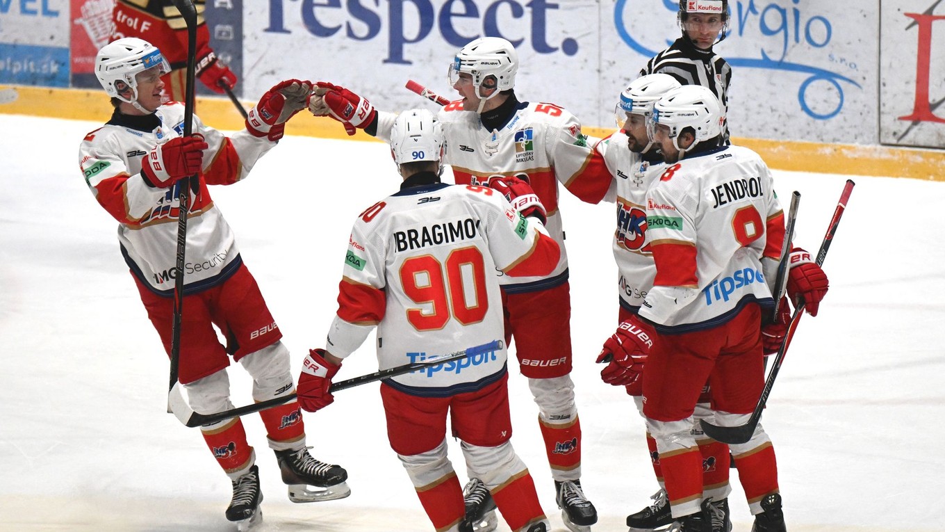 Gólová radosť hráčov Liptovského Mikuláša