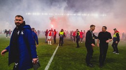 Momentka zo zápasu Slavia - Sparta.