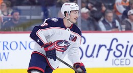 Zach Werenski v drese tímu Columbus Blue Jackets.