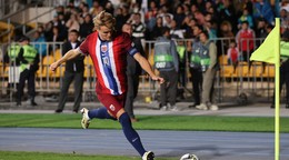 Martin Odegaard v drese Nórska.