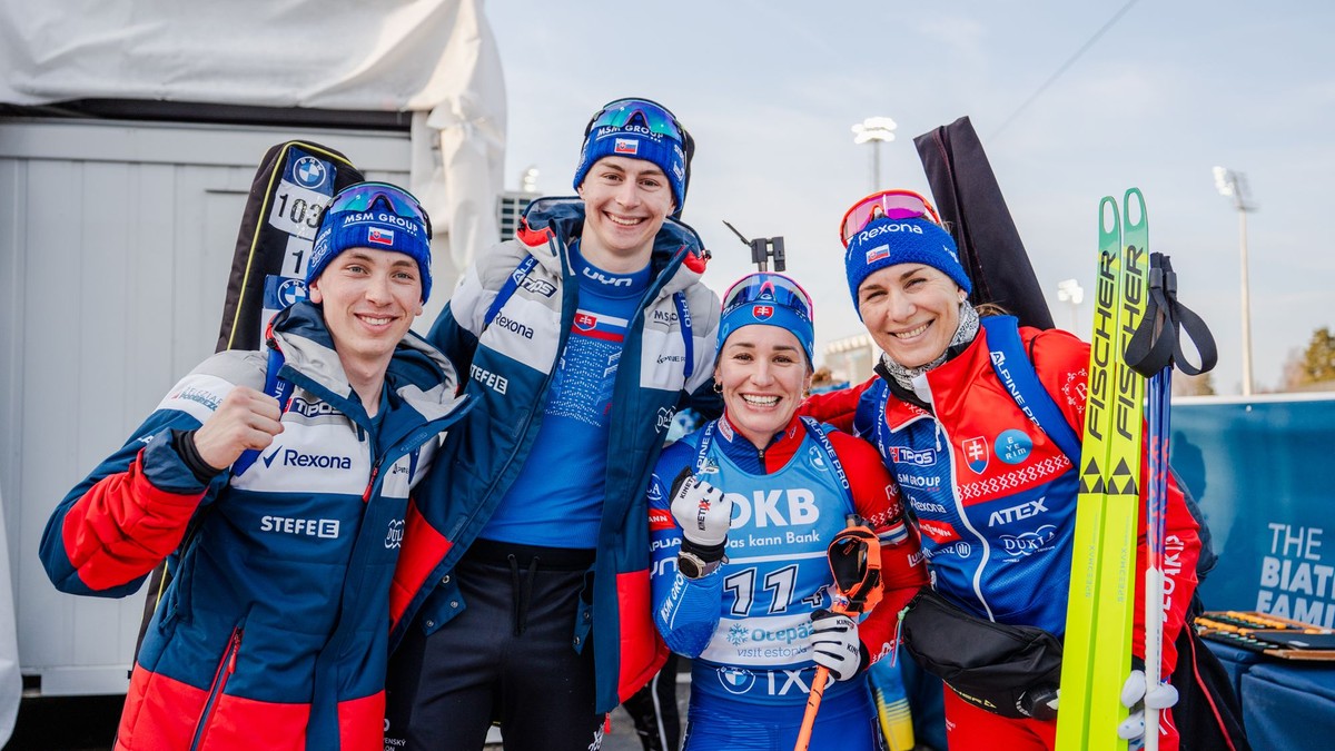 Fantastický výkon slovenských biatlonistov. Od pódia ich delilo len zopár sekúnd