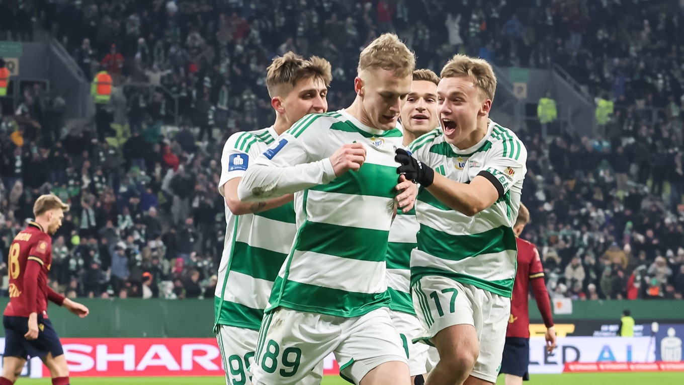 Tomáš Bobček sa teší po strelenom góle v drese klubu Lechia Gdaňsk.