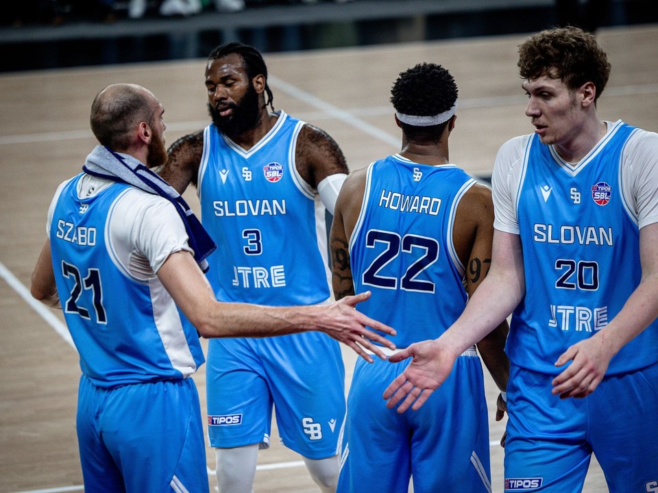 Basketbalisti BC Slovan Bratislava.