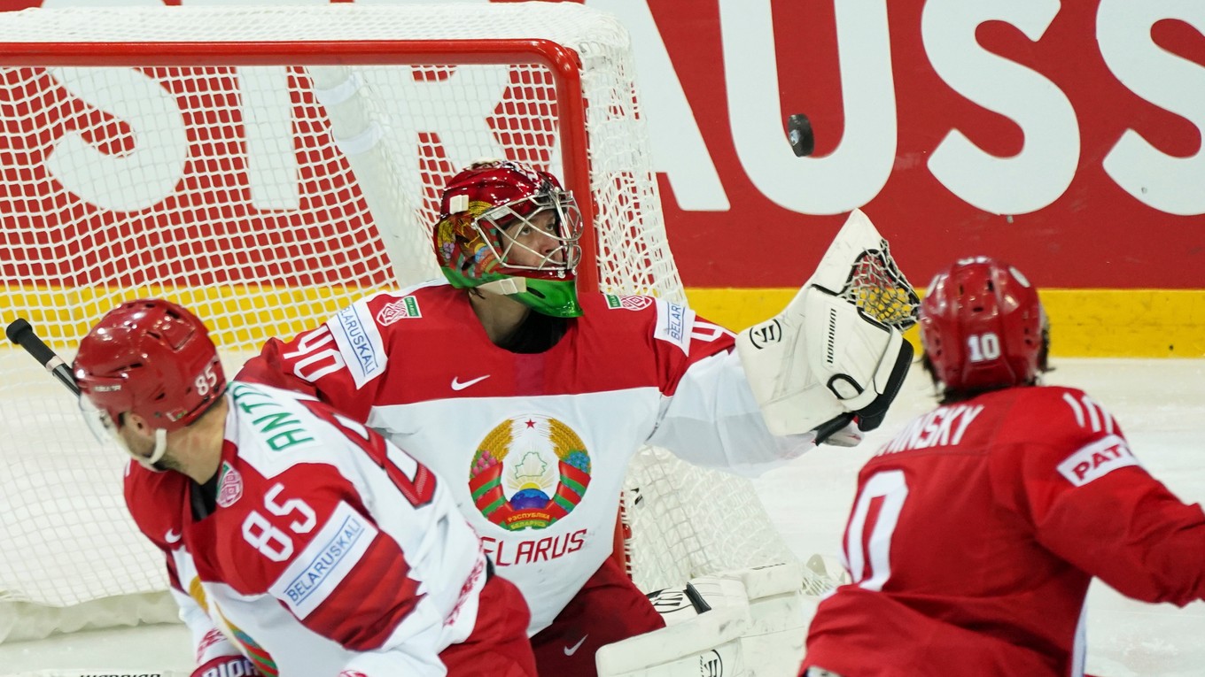 Bieloruskí hokejisti, ilustračná fotografia.
