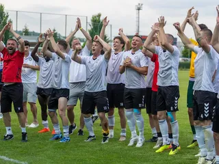 Radosť futbalistov Lehoty pod Vtáčnikom.