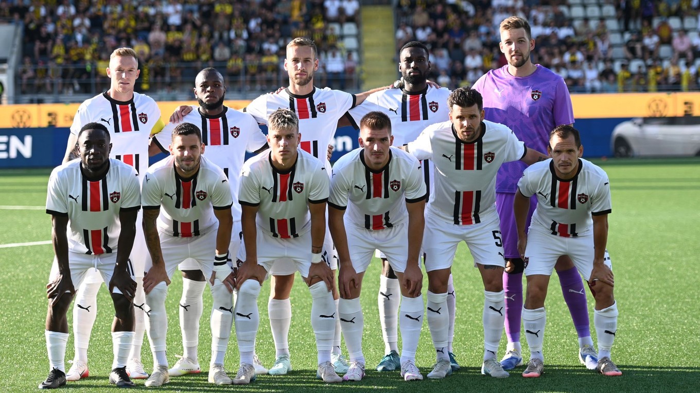 Futbalisti Spartaka Trnava. 