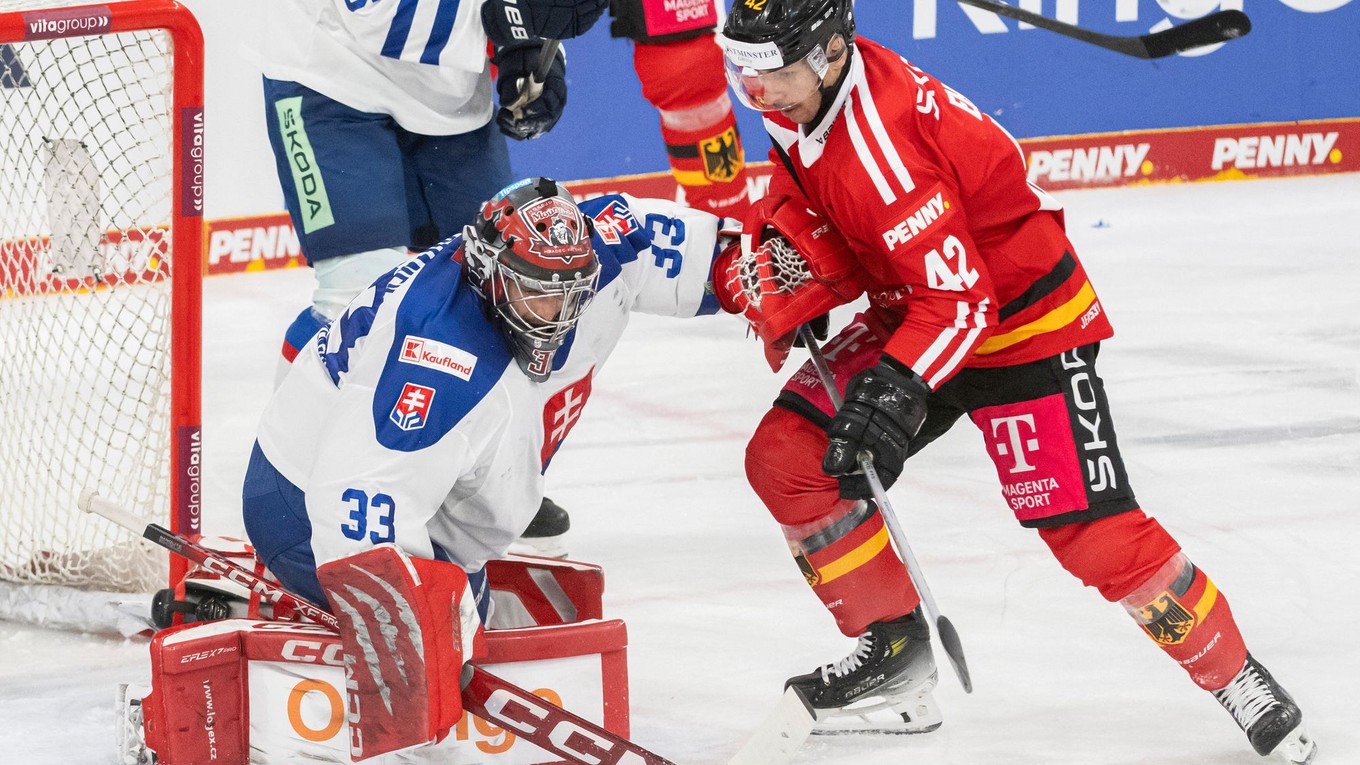 Momentka zo zápasu Nemecko - Slovensko