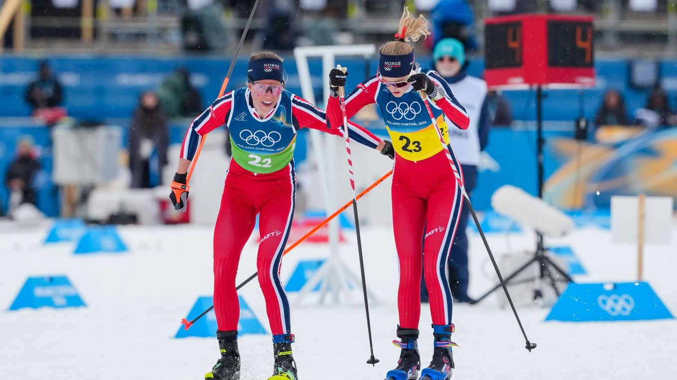 Nórska štafeta žien. 