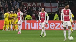 Momentka zo zápasu Ajax Amsterdam - FK Bodö/Glimt.