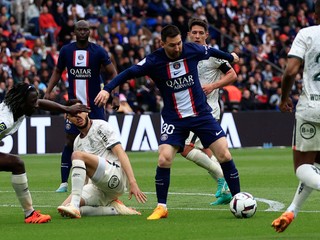 Argentínsky futbalista Lionel Messi v drese Paríža St. Germain. 