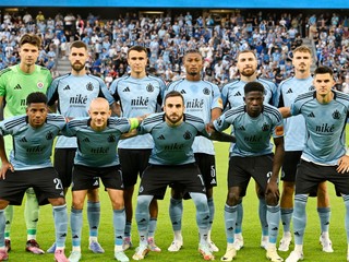 Futbalisti ŠK Slovan Bratislava.