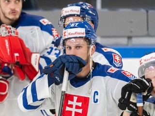 Slovenskí hokejisti po prehre s Nemeckom.