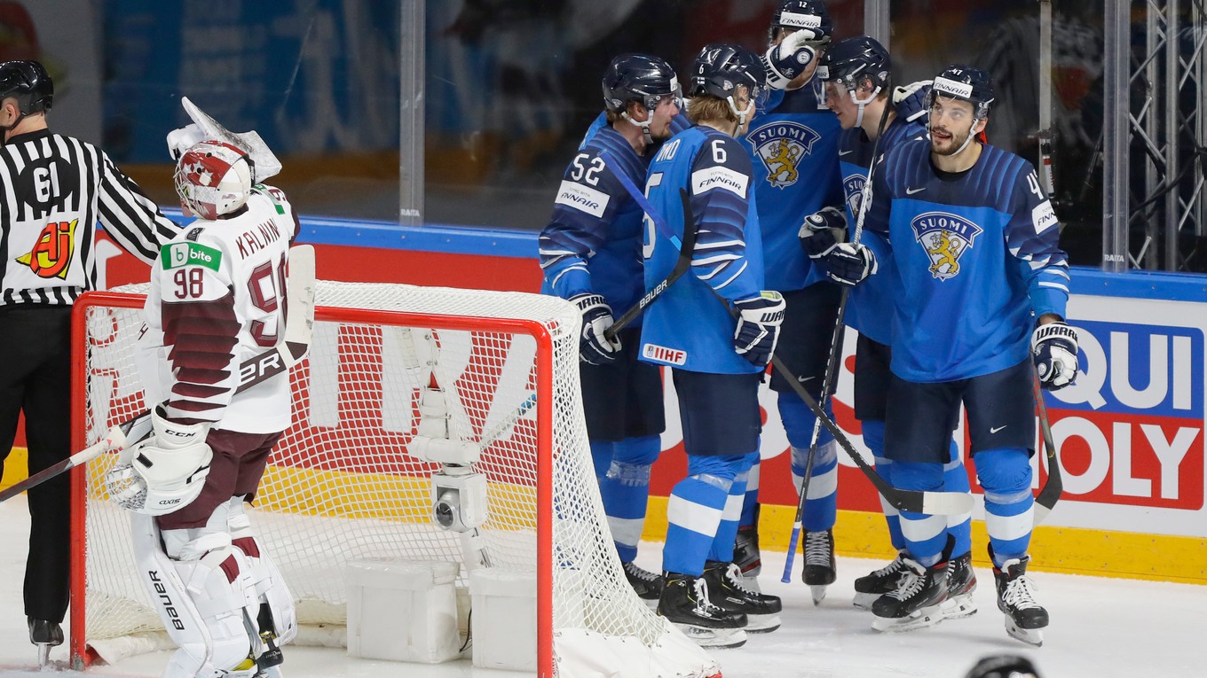 Zostrih a góly zápasu Fínsko - Lotyšsko na MS v hokeji 2021 dnes.