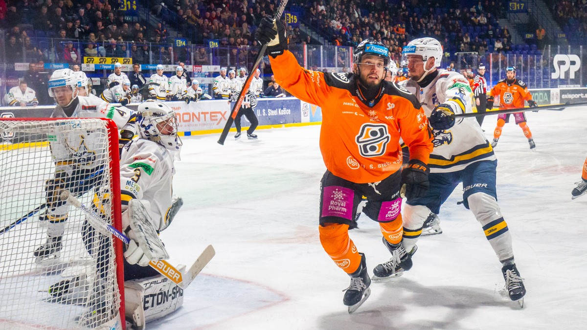 Momentka zo zápasu Košice - Spišská Nová Ves