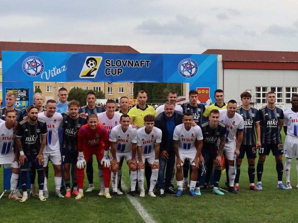 Snímka spred zápasu Stropkov - FC Košice v rámci Slovnaft Cupu. 