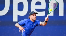 Slovenský tenista Alex Molčan na turnaji ATP v Mníchove.