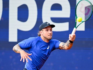 Slovenský tenista Alex Molčan na turnaji ATP v Mníchove.