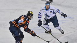 Juraj Eliaš (vľavo) v drese HC Košice.