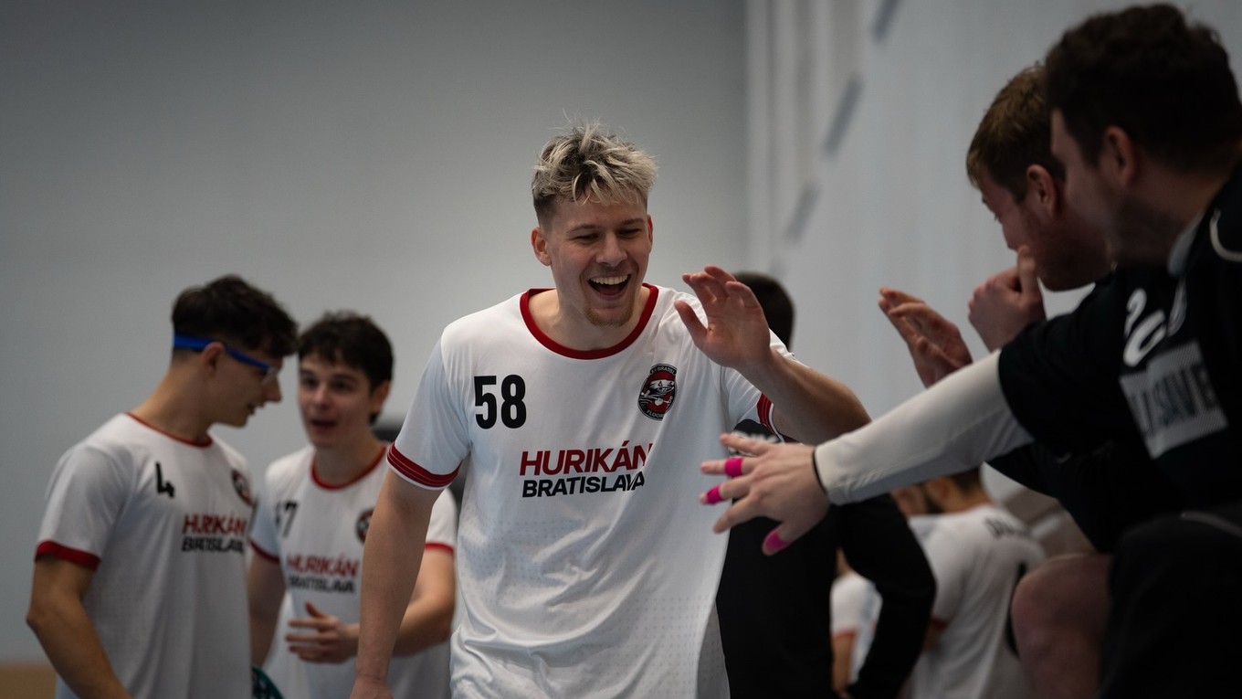 Radosť hráčov Hurikán Bratislava.