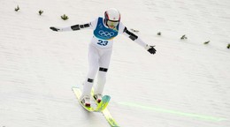 Ryota Yamamoto počas severskej kombinácie na ZOH 2026.