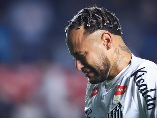 Neymar v drese Santosu