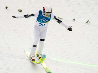 Ryota Yamamoto počas severskej kombinácie na ZOH 2026.