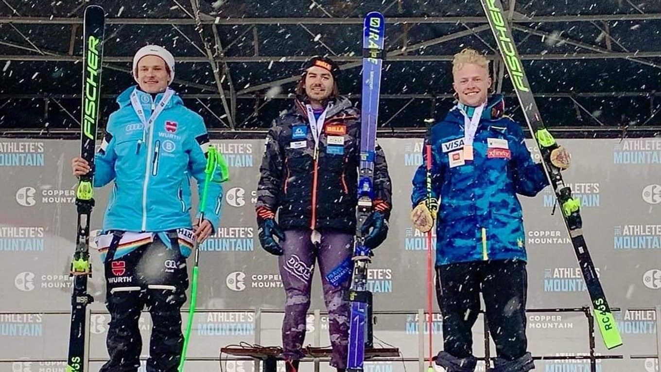 Andreas Žampa sa v roku 2021 tešil v americkom stredisku Copper Mountain z víťazstva.