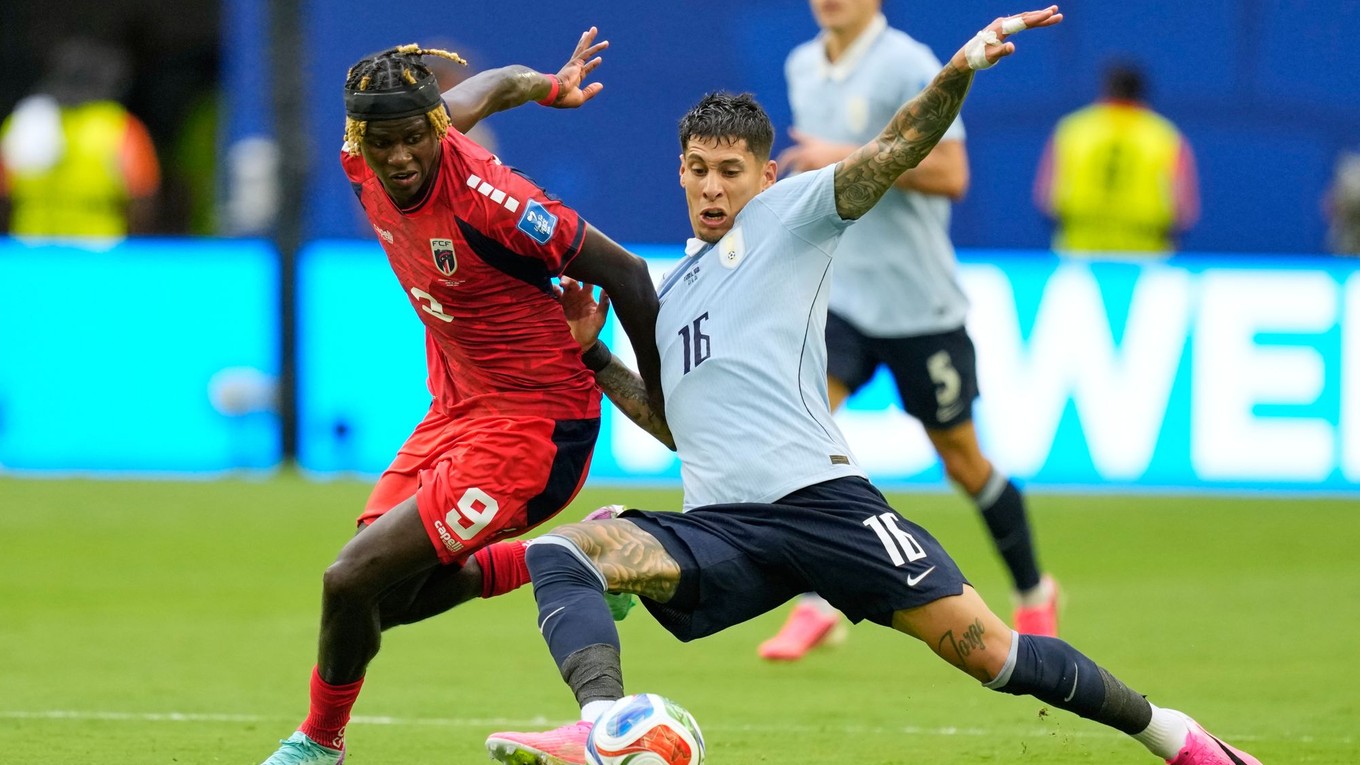 Mathias Olivera Gilson Benchimol v zápase Uruguaj - Kapverdy na MS 2026
