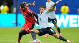 Mathias Olivera Gilson Benchimol v zápase Uruguaj - Kapverdy na MS 2026