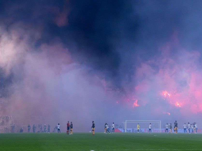 Fanúšikovia Hajduk Split. 