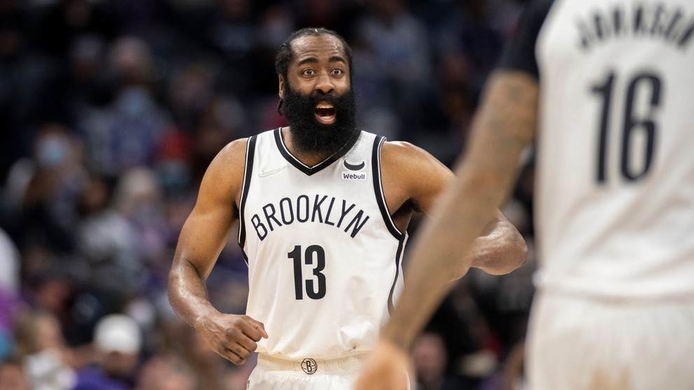 Hviezdny basketbalista Brooklynu Nets James Harden.