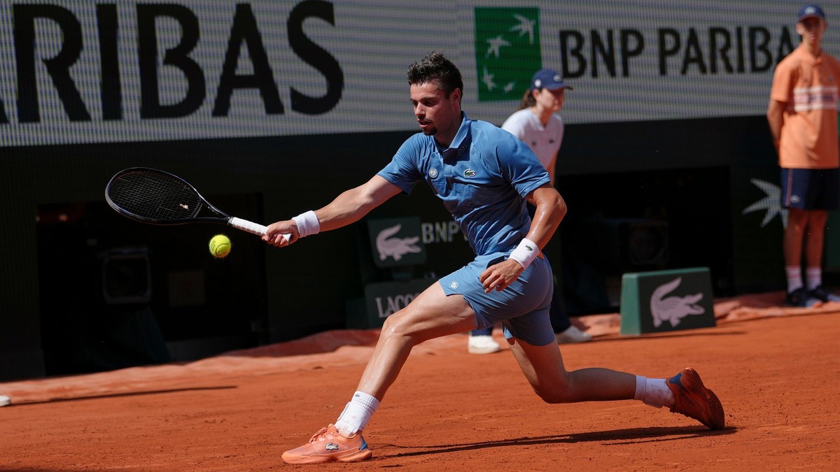 Arthur Gea počas prvého kola na Roland Garros.