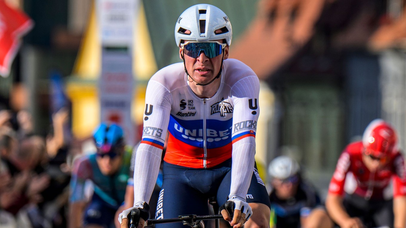 Slovenský cyklista Lukáš Kubiš.