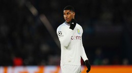 Marcus Rashford v drese klubu Aston Villa.
