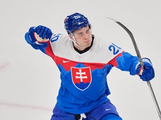 Na snímke slovenský hokejista Juraj Slafkovský.