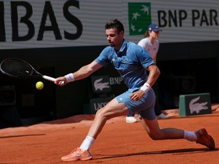 Arthur Gea počas prvého kola na Roland Garros.
