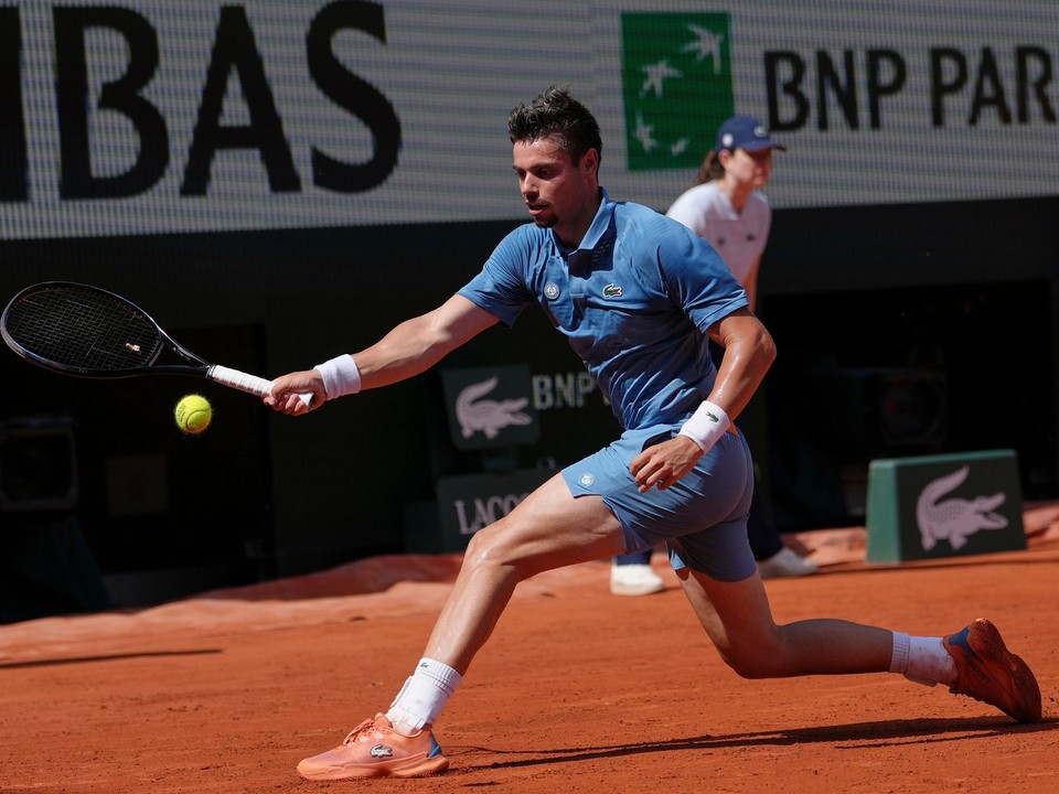 Arthur Gea počas prvého kola na Roland Garros.